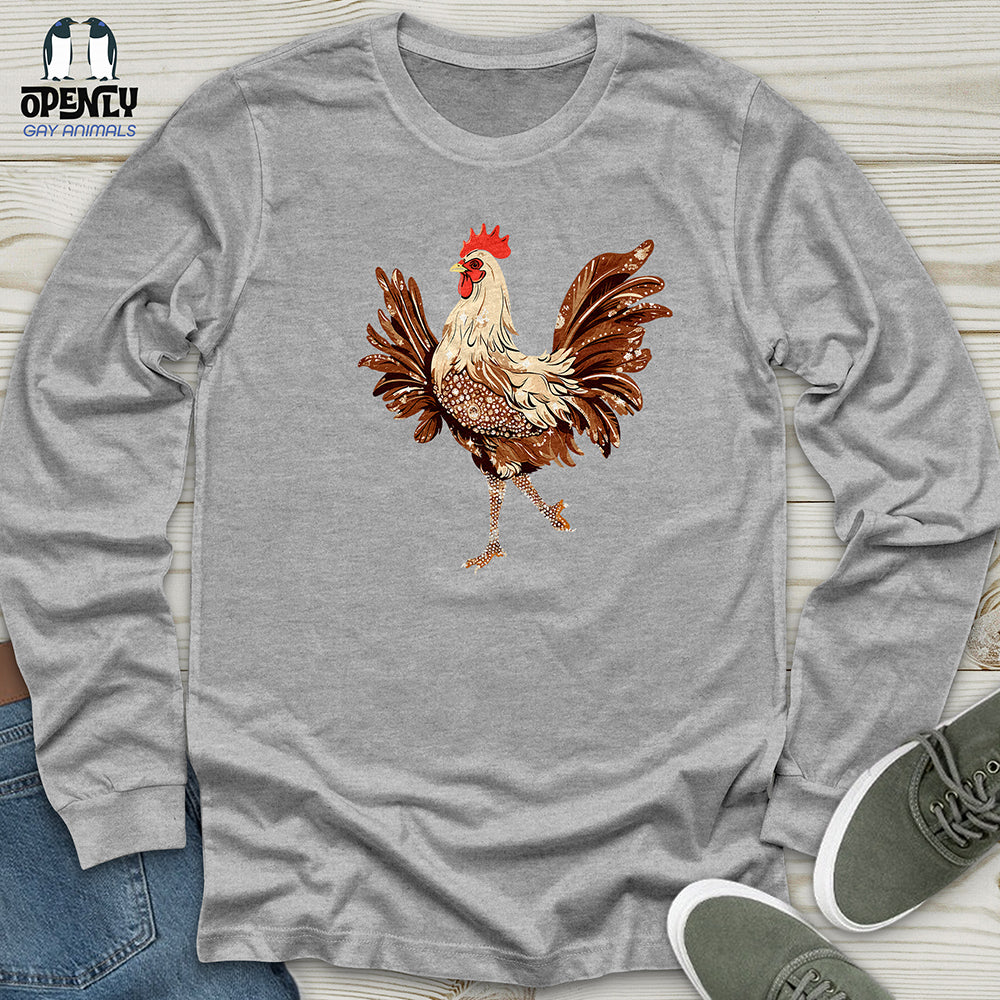 Glamorous Rooster Sparkle Unisex Long Sleeve Tee
