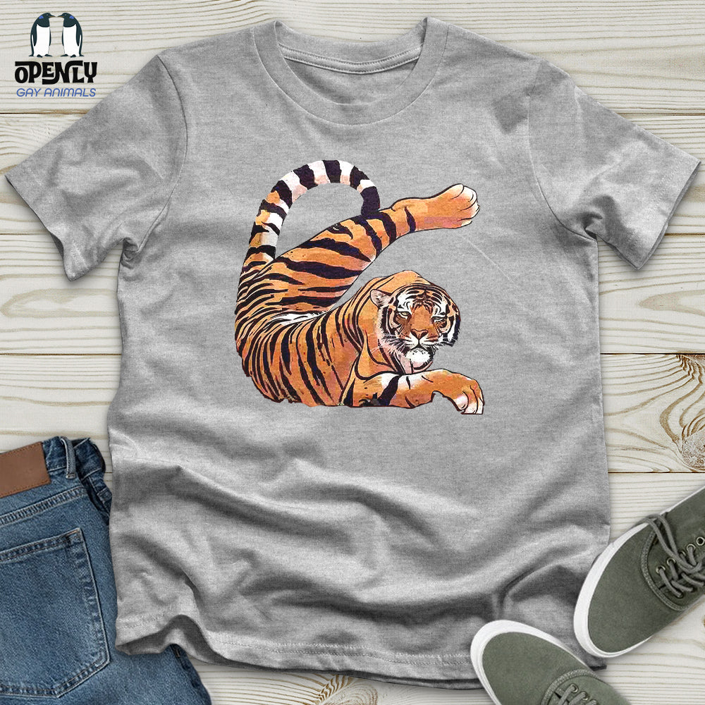 Stretching Tiger Unisex T-Shirt