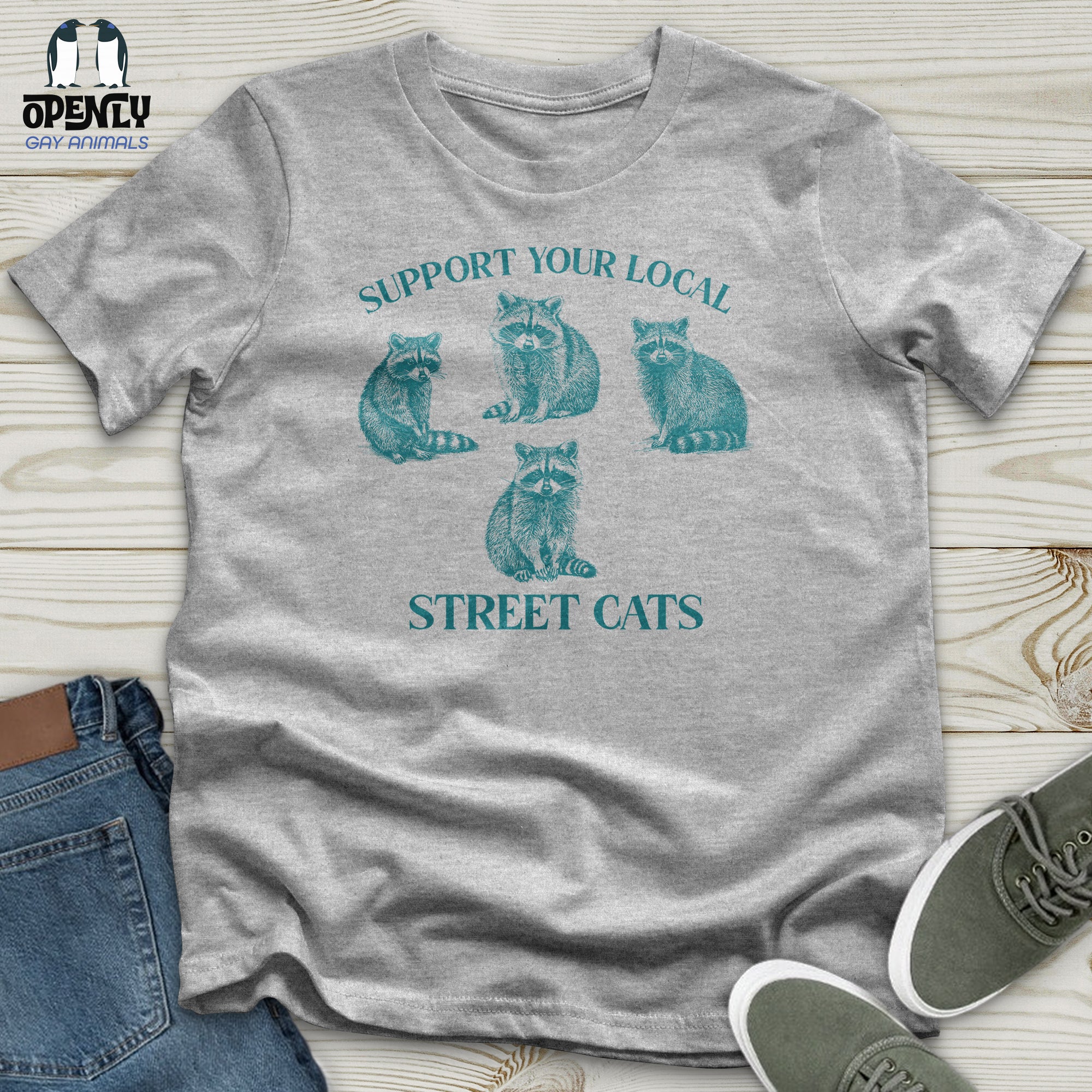 Support Your Local Street Cats Unisex t-shirt