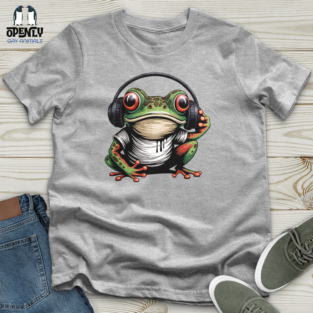 Frog in Headphones Unisex T-Shirt