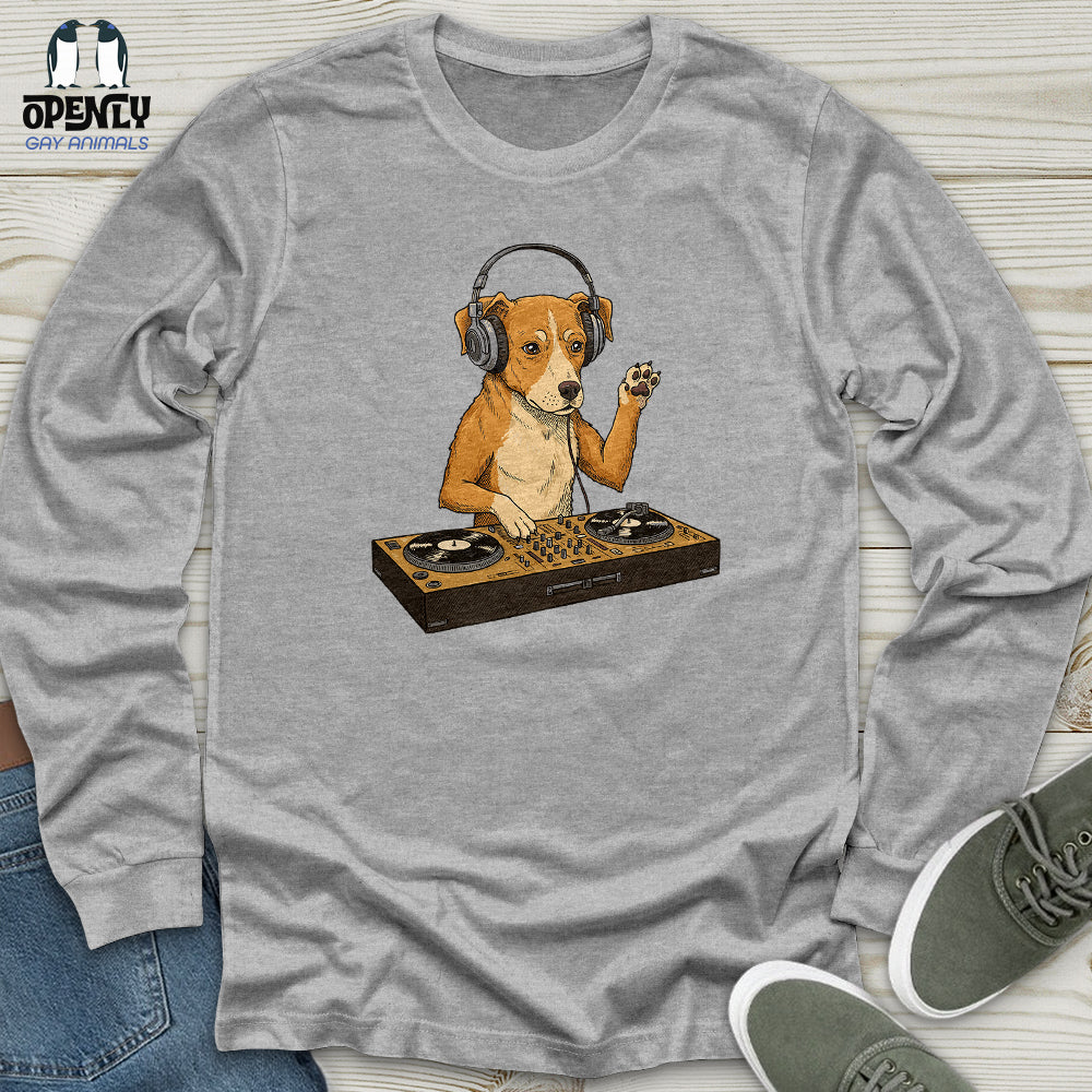 Dog DJ Unisex Long Sleeve Tee