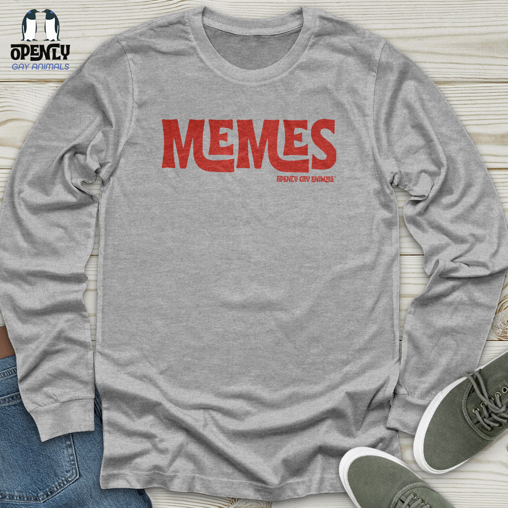 Memes -Red TM Unisex Long Sleeve Tee
