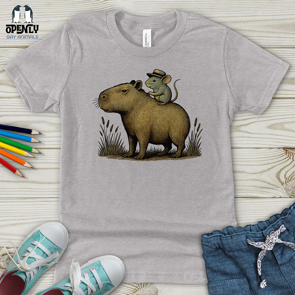 Capybara and Mouse Youth T-Shirt