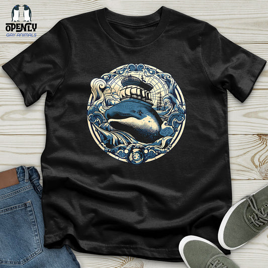 Whale Nautical Voyage Unisex t-shirt