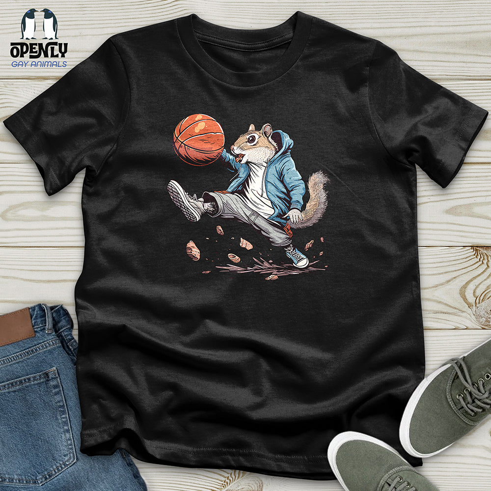 Squirrel Basketball Hustle Unisex t-shirt