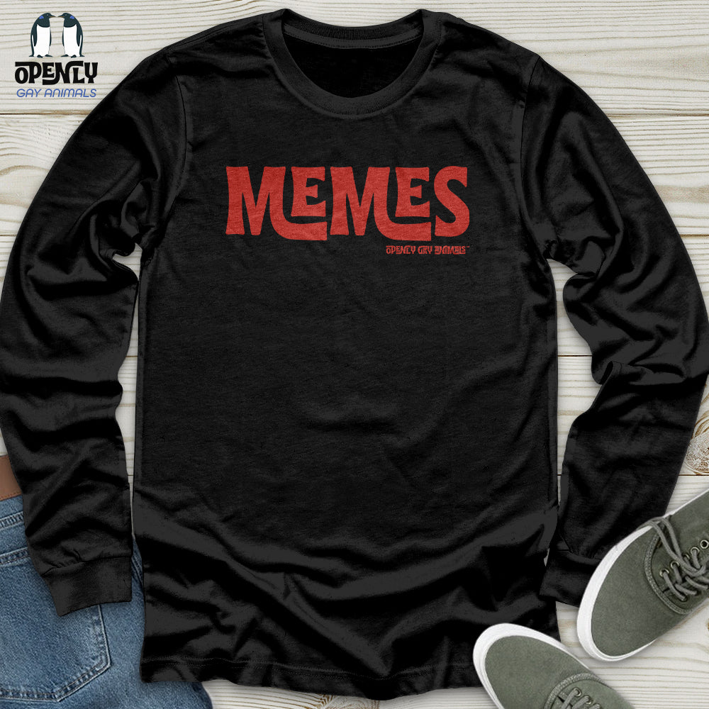 Memes -Red TM Unisex Long Sleeve Tee