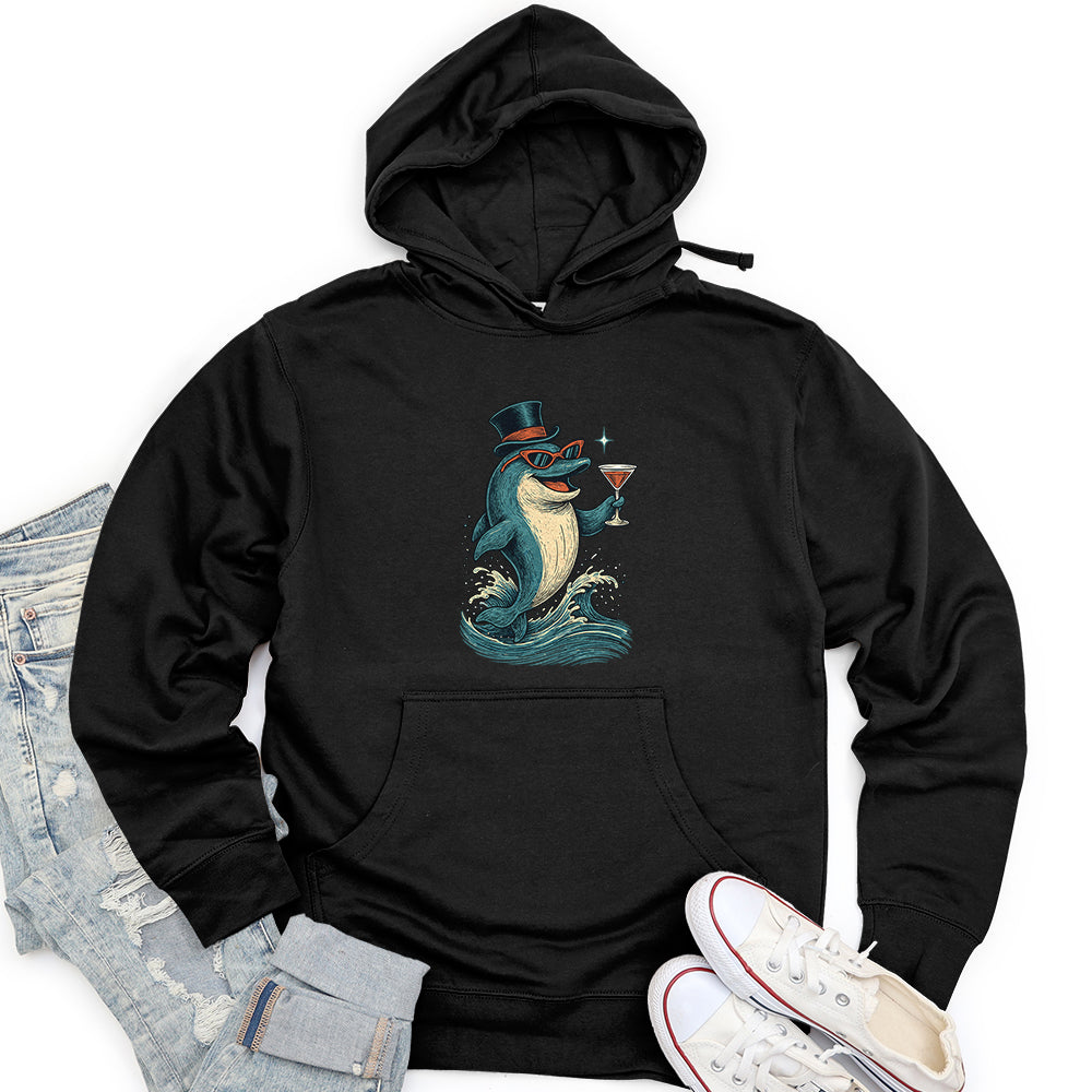 Party Dolphin Unisex Midweight Hoodie