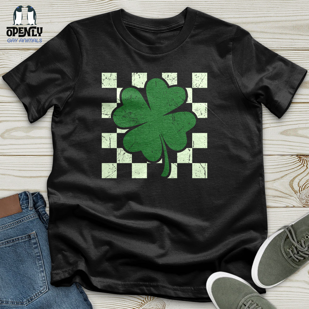 Checkered Shamerock Unisex T-Shirt