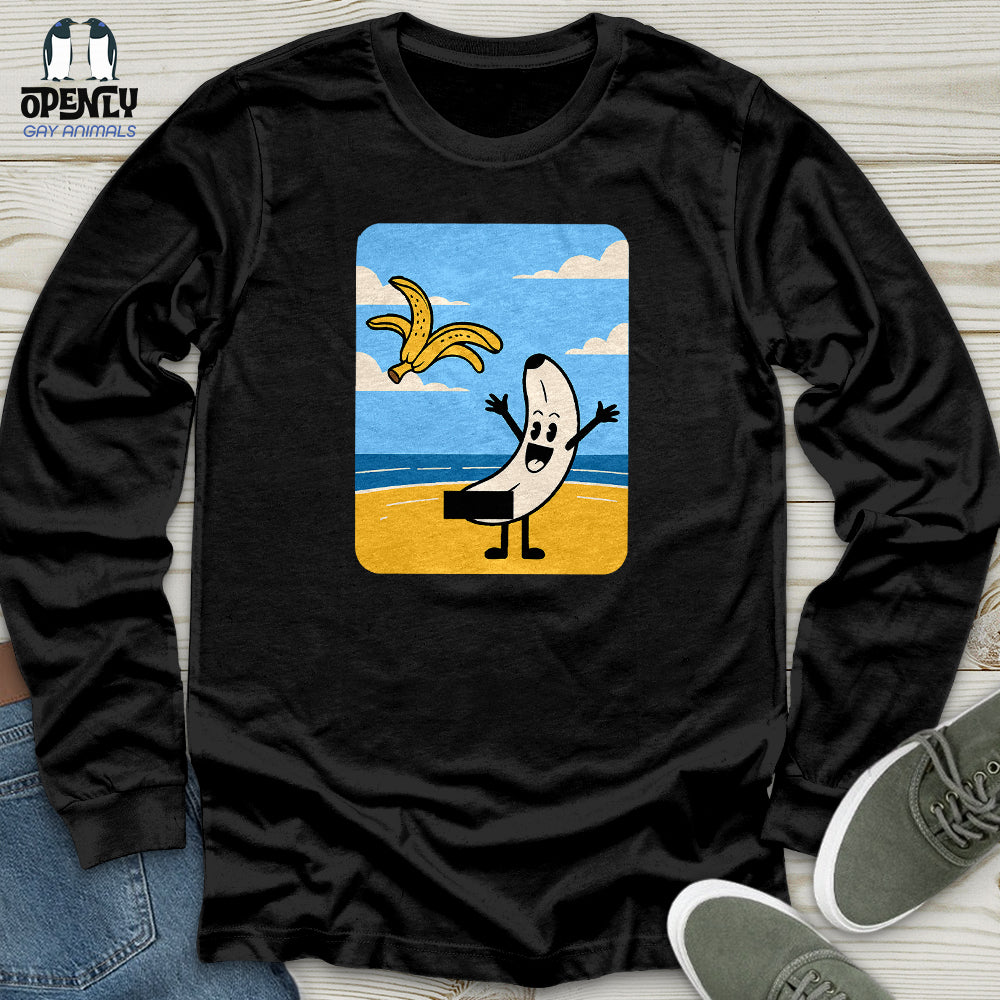 Funny Banana Unisex Long Sleeve Tee