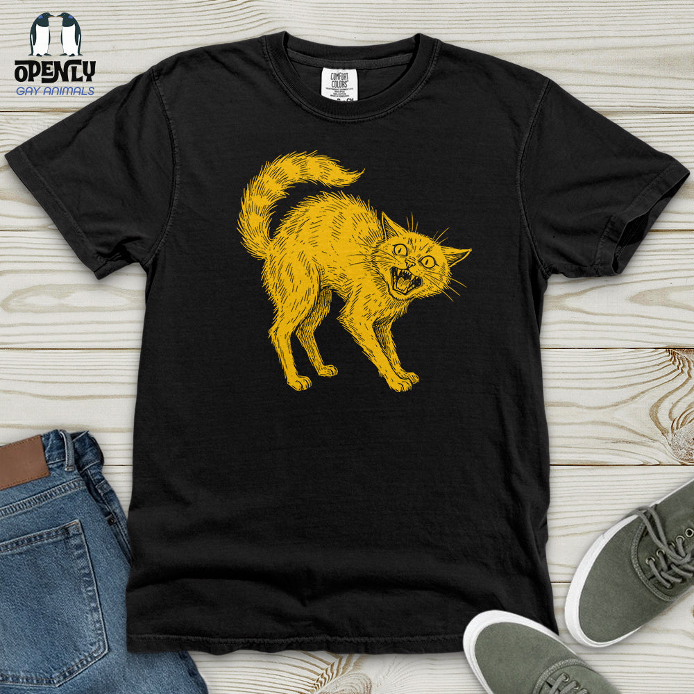 Horrible Japanese Cat Heavy Cotton Comfort Colors Tee