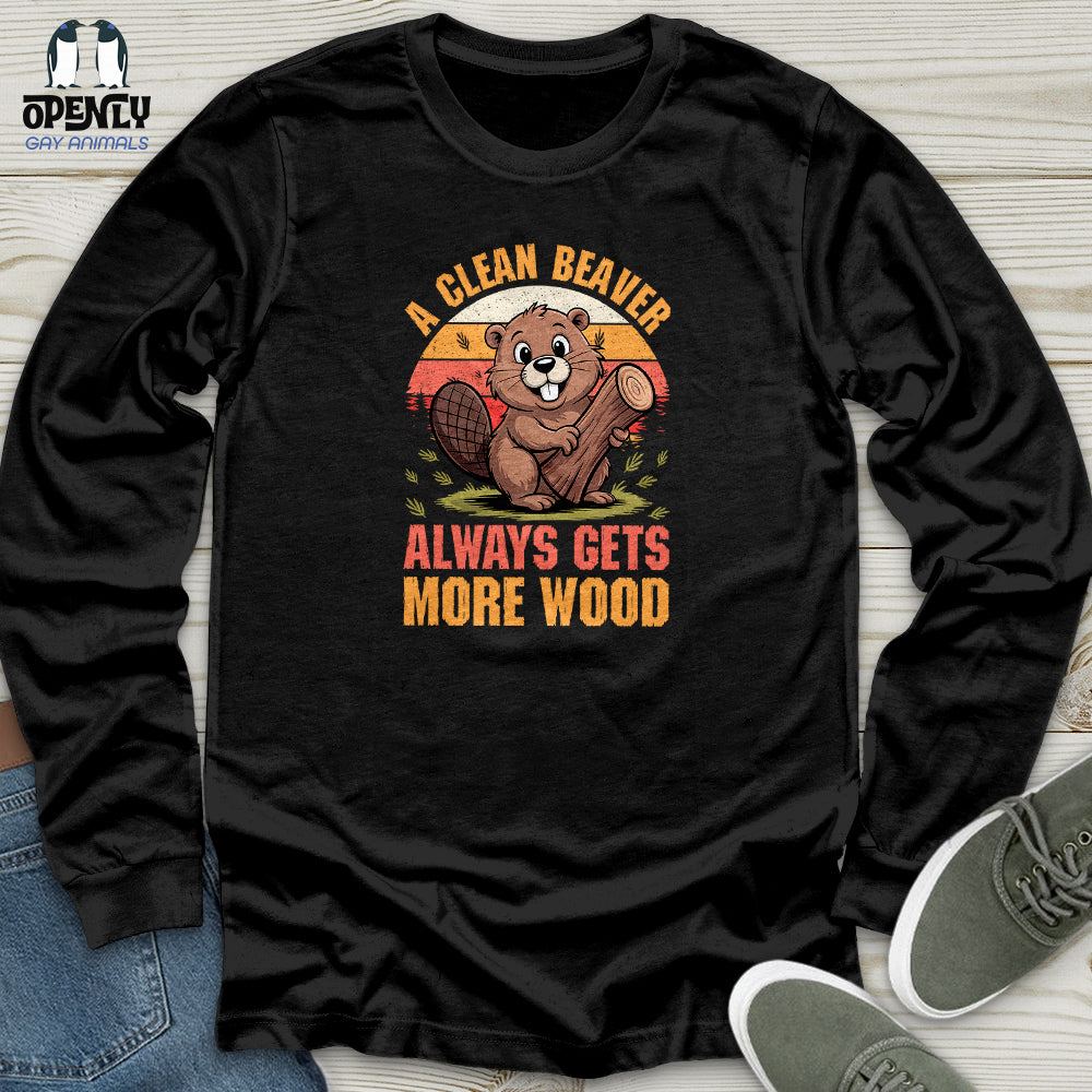 A Clean Beaver Unisex Long Sleeve Tee