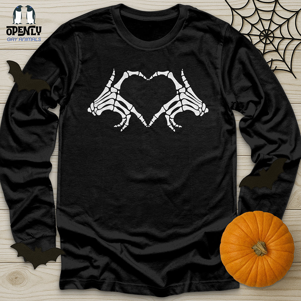 Halloween Skeleton Hand Shirt Unisex Long Sleeve Tee
