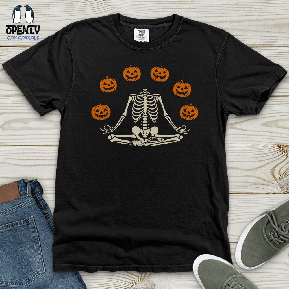 Pumpkin Skeleton Heavy Cotton Comfort Colors Tee