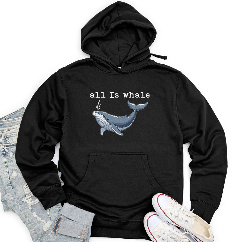 All Is Whale Unisex midweight hoodie