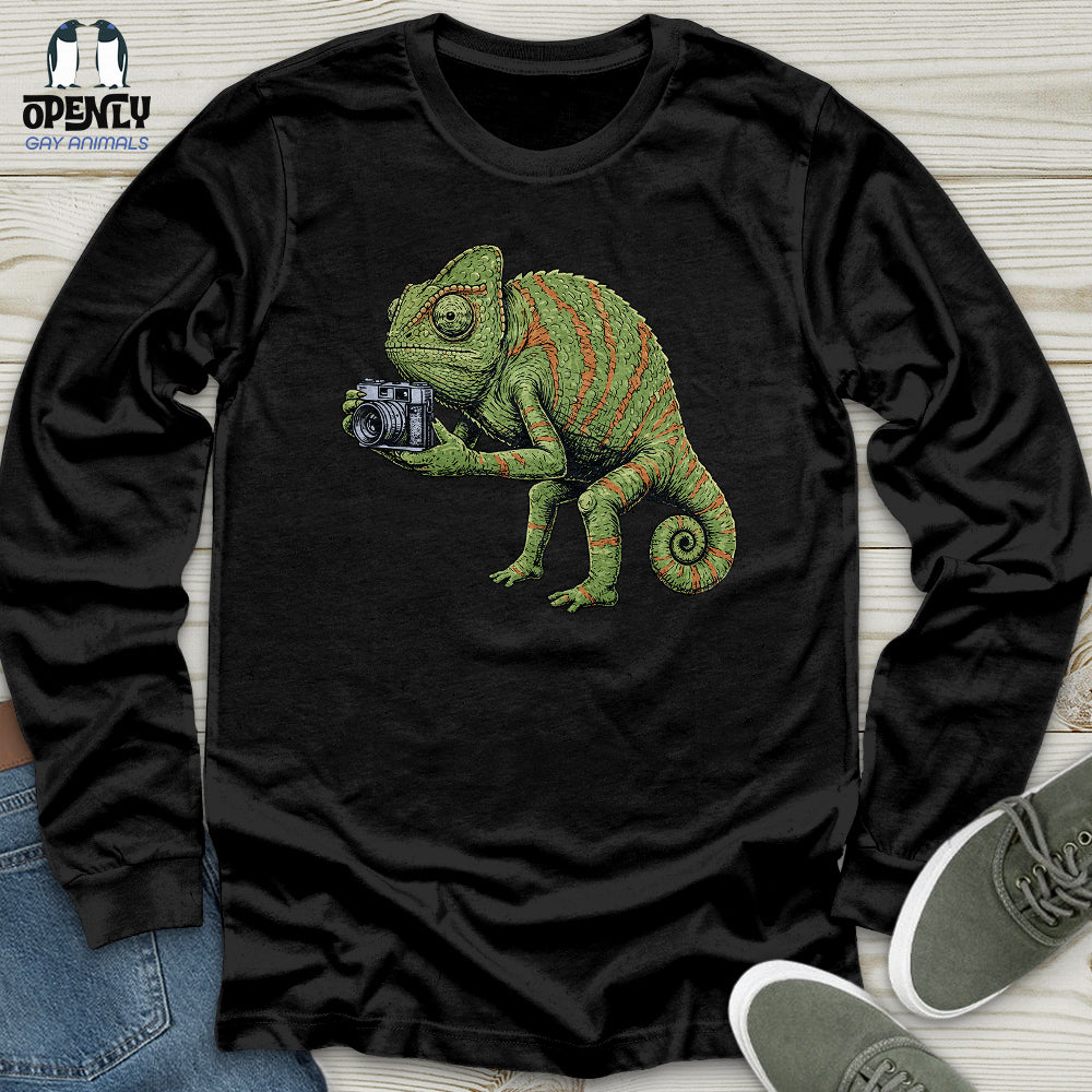 Chameleon Photographer Unisex Long Sleeve Tee
