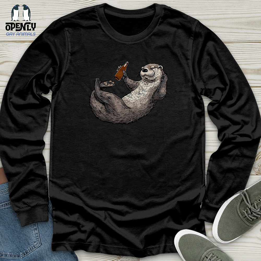 Otter Relaxation Unisex Long Sleeve Tee