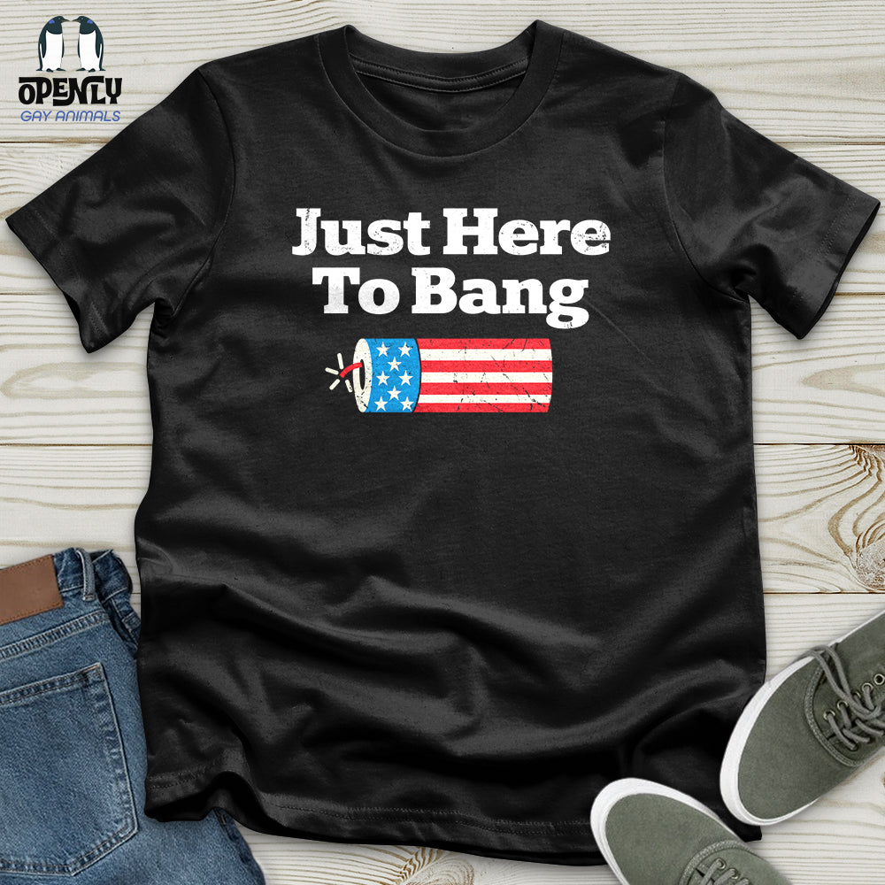 Just Here To Bang Unisex T-Shirt