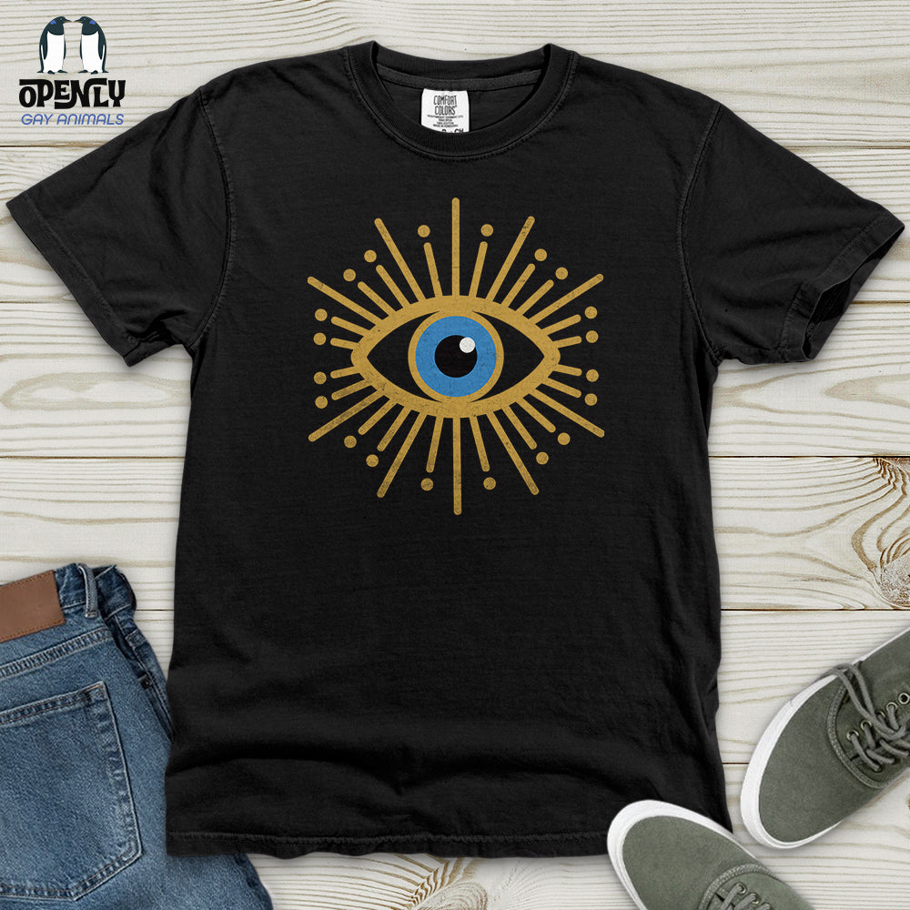 Gold Evil Eye Heavy Cotton Comfort Colors Tee