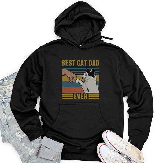 Best Cat Dad Unisex Midweight Hoodie