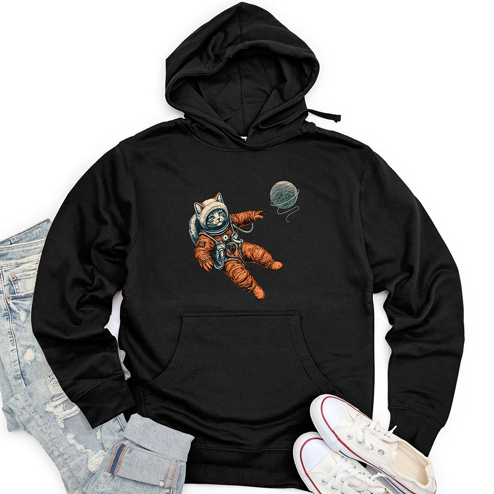 Astronaut Kitty Unisex Midweight Hoodie