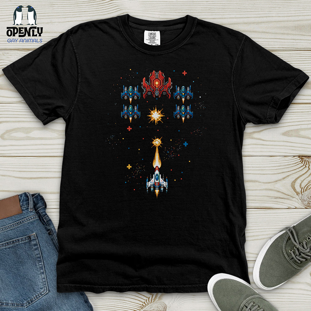 Classic Galaga War Heavy Cotton Comfort Colors Tee