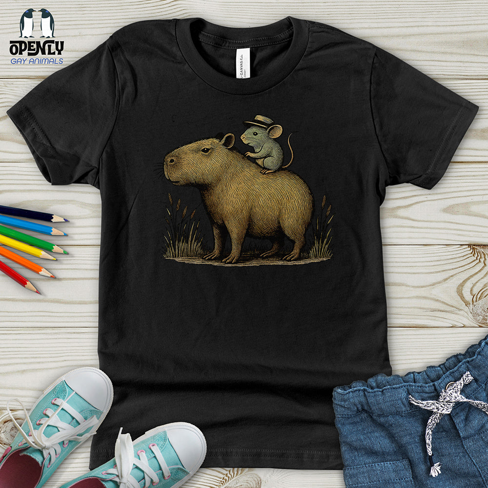 Capybara and Mouse Youth T-Shirt