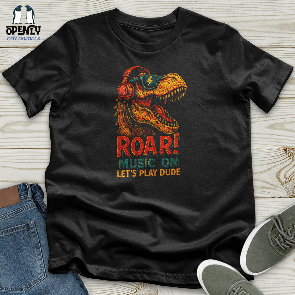 Roar! Music on Let's Play Dude Softstyle Tee