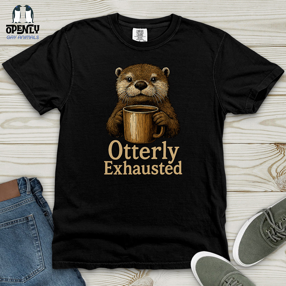 Otterly Exhausted Heavy Cotton Comfort Colors Tee