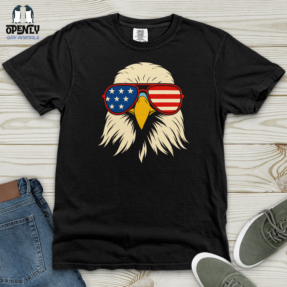 Magnetic American Flag Freedom Eagle USA Heavy Cotton Comfort Colors Tee