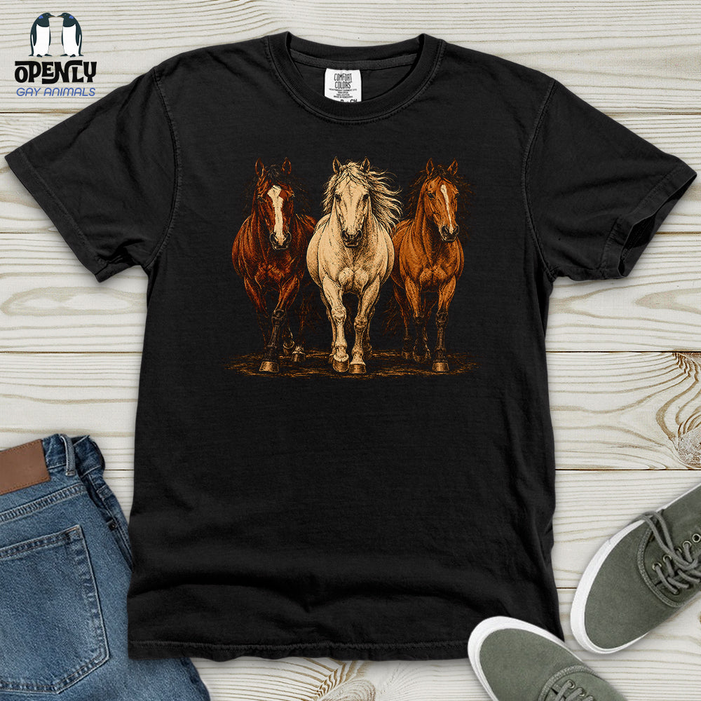 Horses Heavy Cotton Comfort Colors Tee
