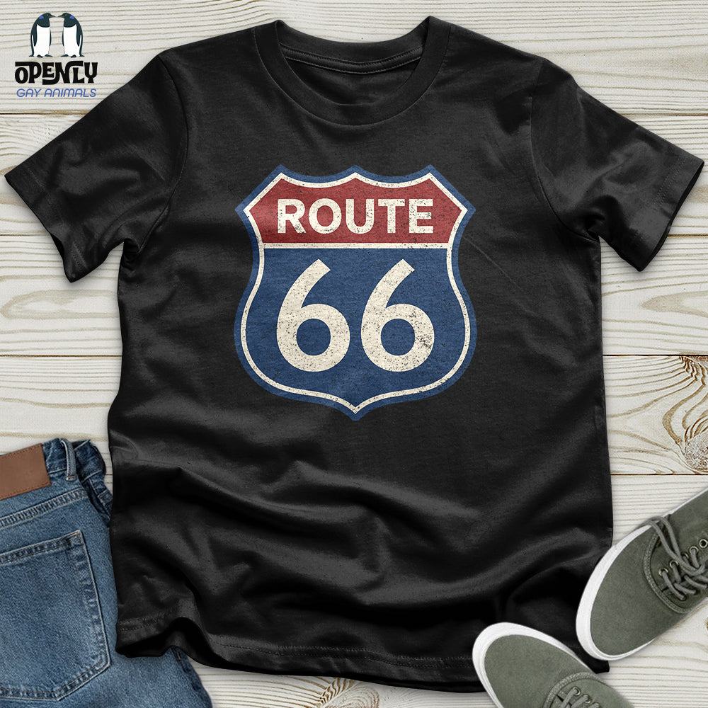 Vintage Route 66 Sign Unisex T-Shirt