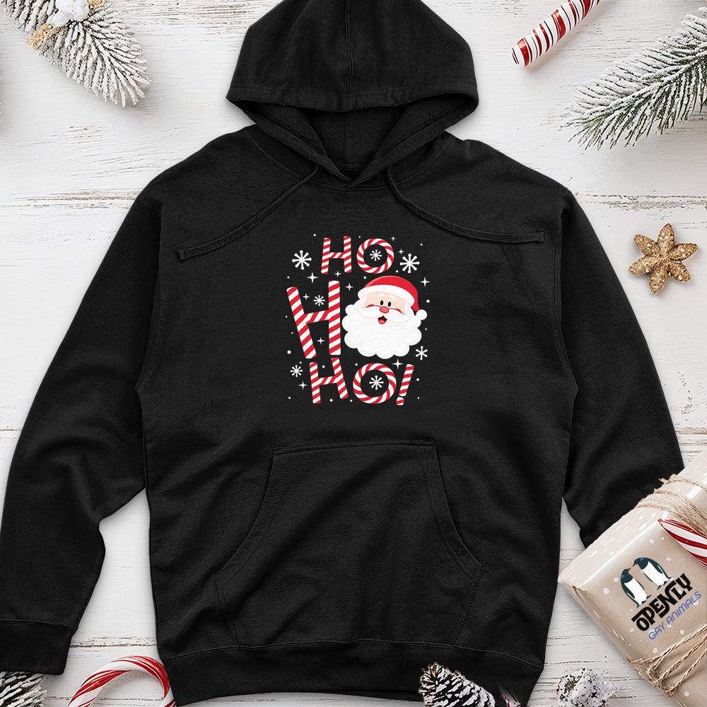 Ho Ho Ho Unisex Midweight Hoodie