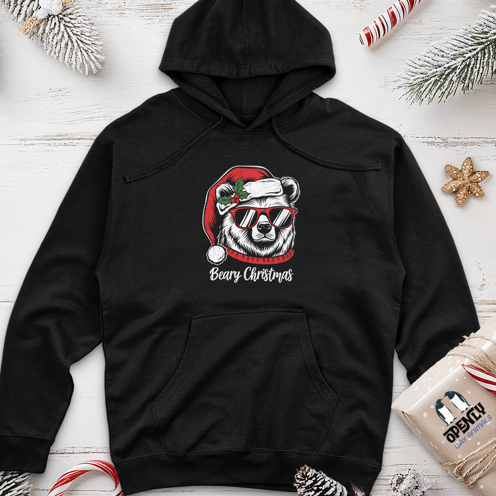 Beary Christmas Unisex Midweight Hoodie