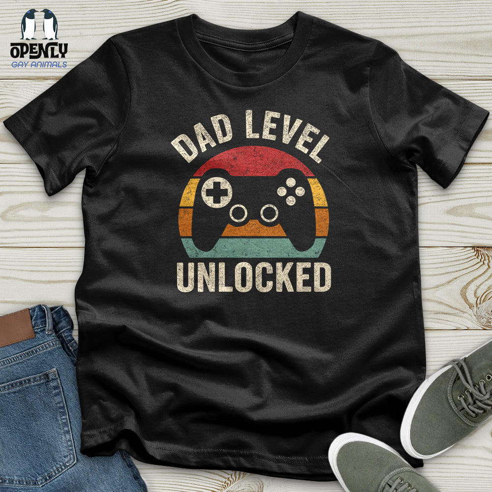 Dad Level Unlocked Softstyle Tee