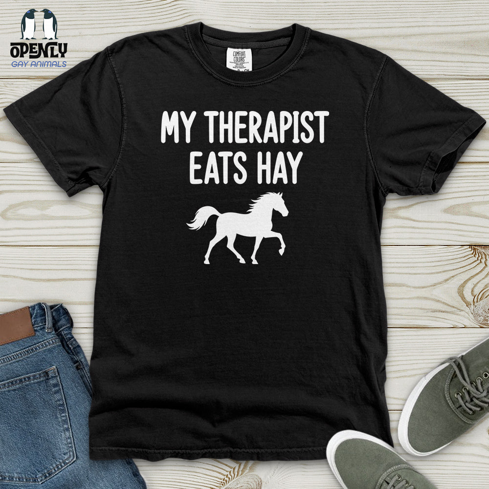 My Therapist Eats Hay Heavy Cotton Comfort Colors Tee