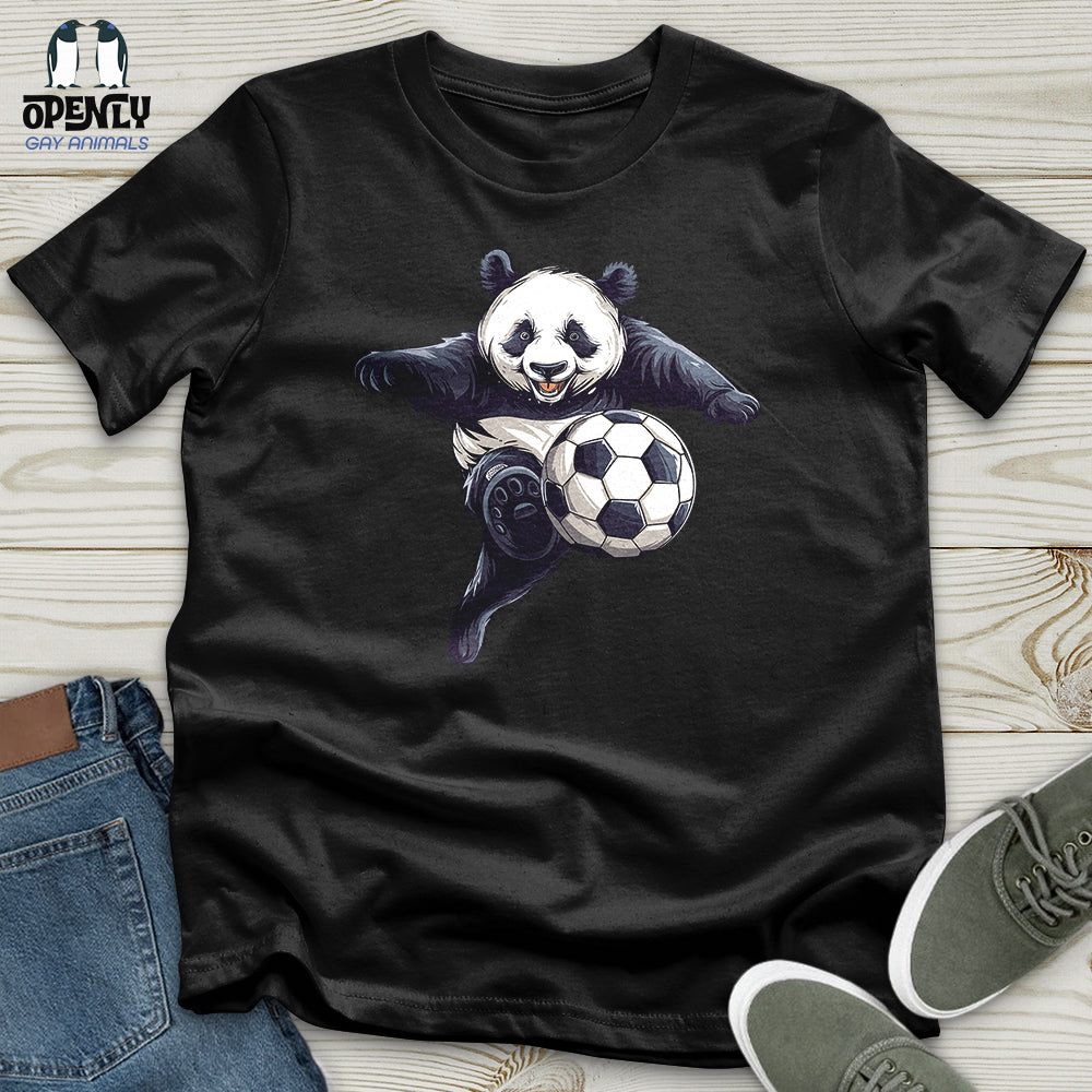 Panda Soccer Strike Unisex t-shirt
