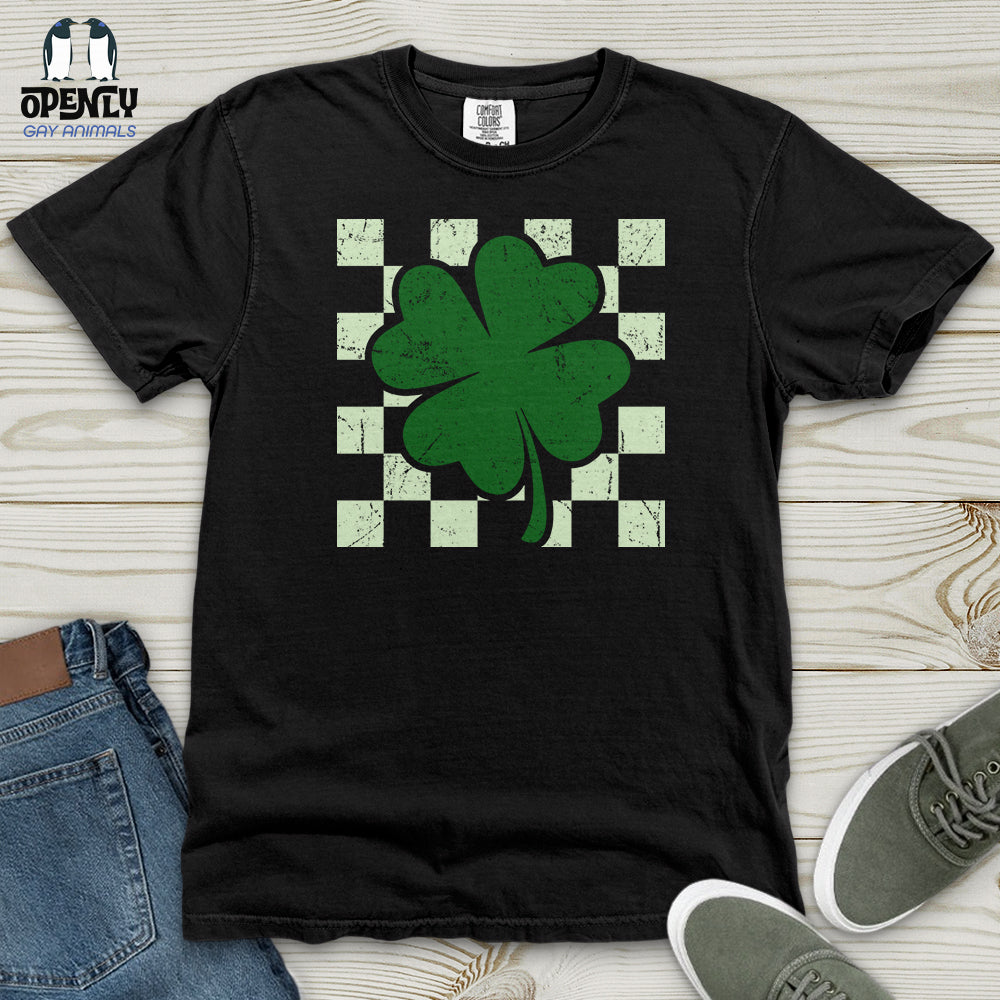 Checkered Shamerock Heavy Cotton Comfort Colors Tee
