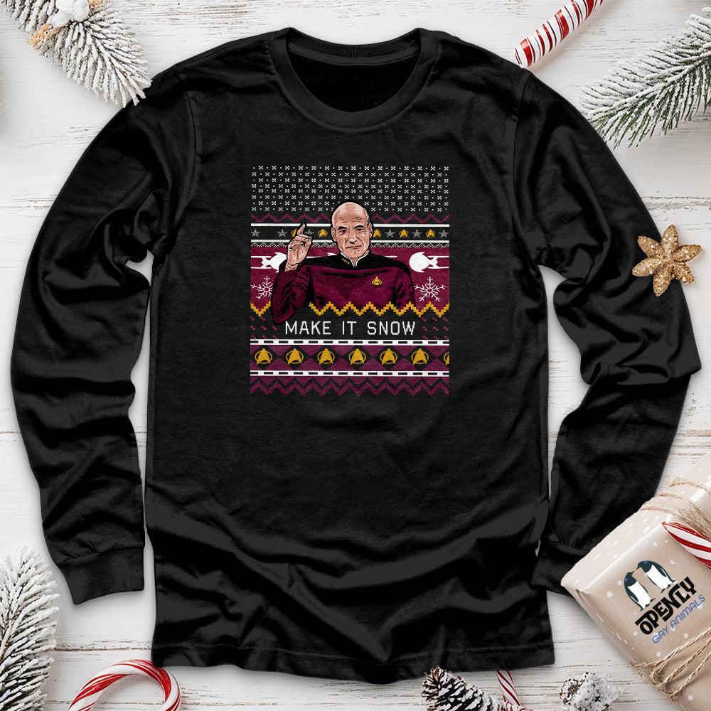 Make It Snow Unisex Long Sleeve Tee
