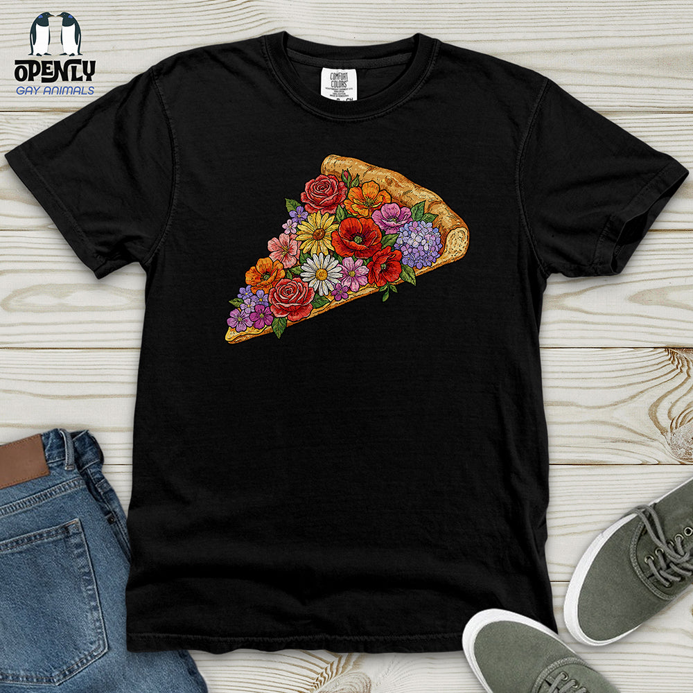 Flowers Pizza Heavy Cotton Comfort Colors Tee
