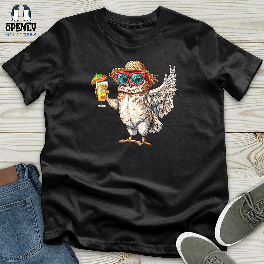 Owl Beach Vacation Unisex t-shirt