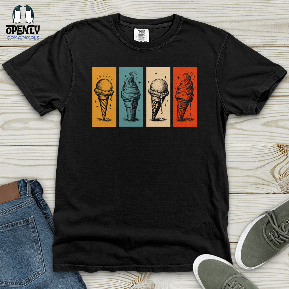 Stained Glass Ice-Cream Heavy Cotton Comfort Colors Tee