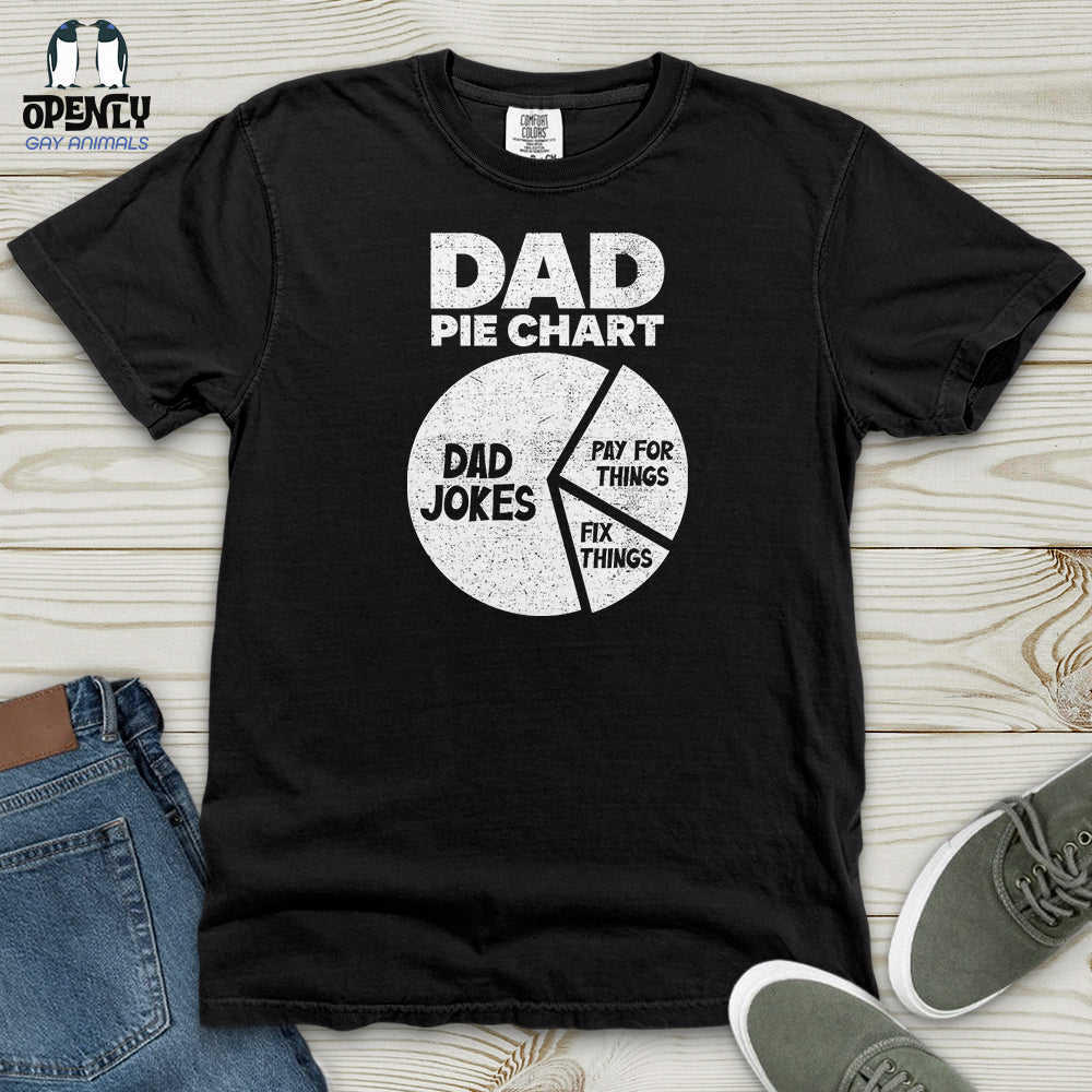 Dad Pie Chart Heavy Cotton Comfort Colors Tee