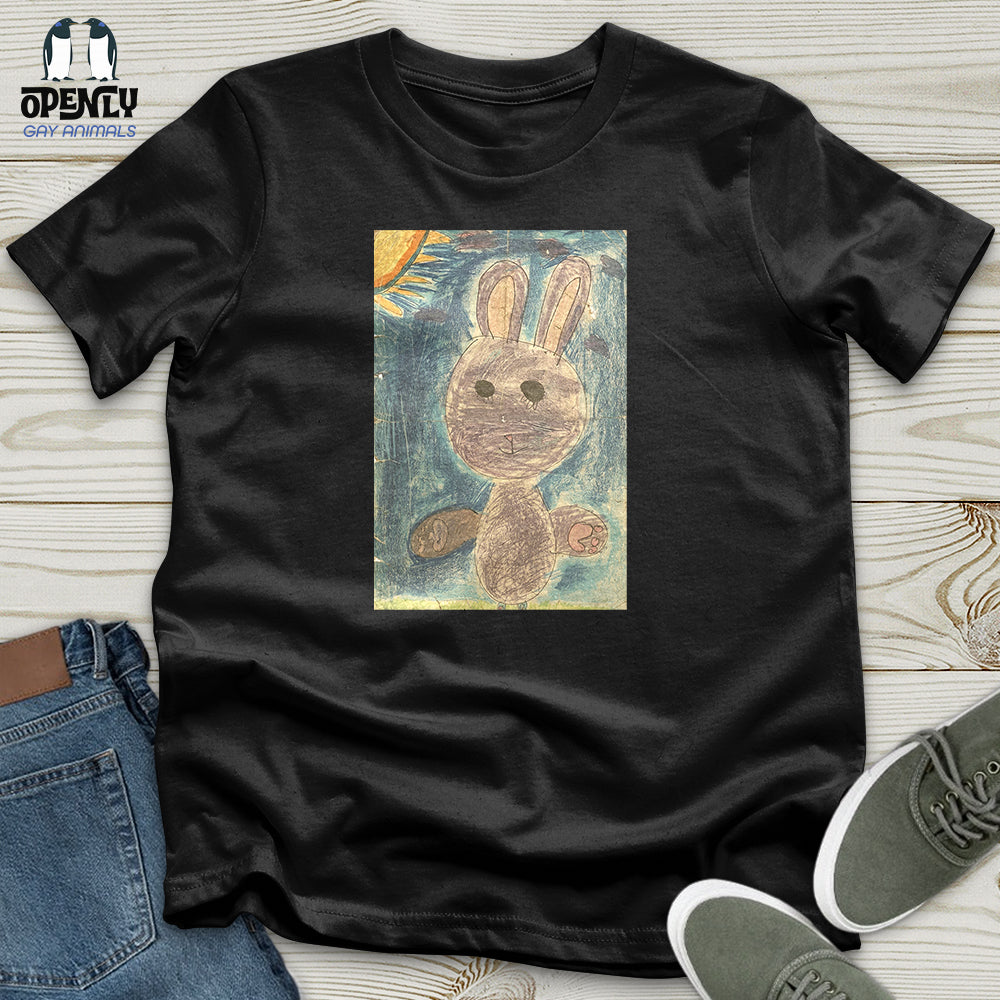 Glitch Bunny Faded Unisex T-Shirt