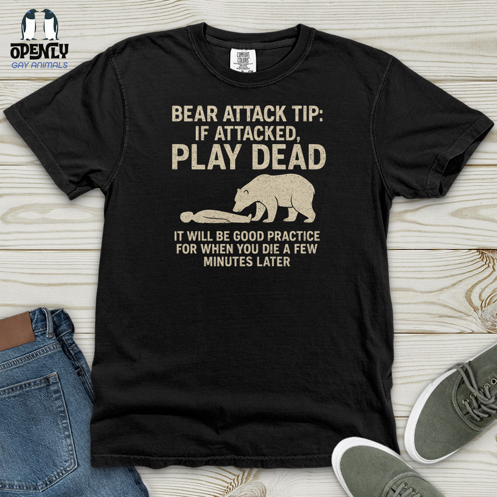 Bear Attack Tip Heavy Cotton Comfort Colors Tee
