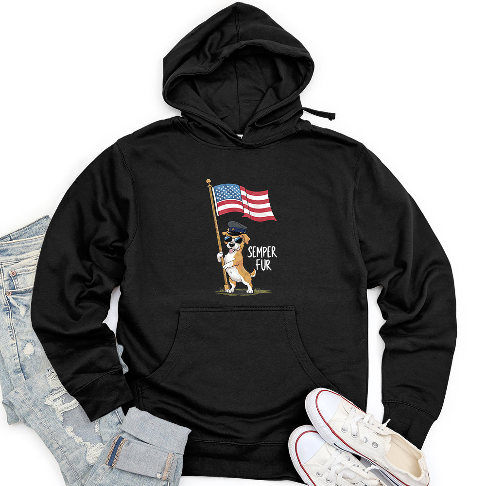Semper Fur Unisex Midweight Hoodie
