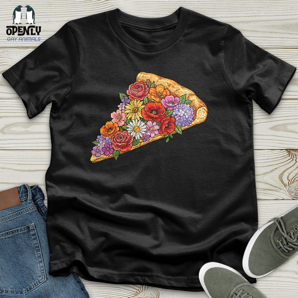 Flowers Pizza Unisex T-Shirt