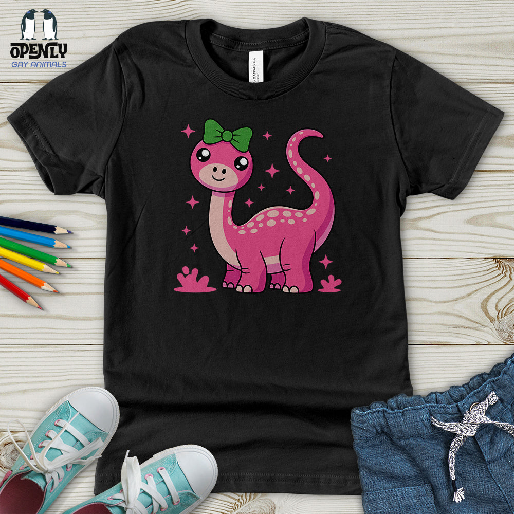 Pink Dinosaur Youth T-Shirt