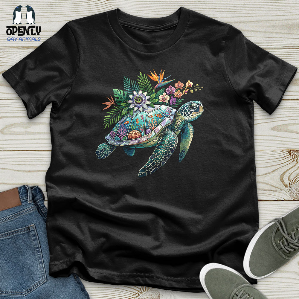 Floral Turtle Unisex T-Shirt