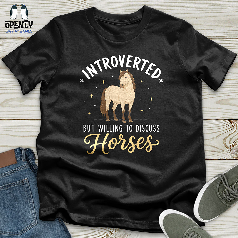 Introverted Horse Badge Unisex T-Shirt