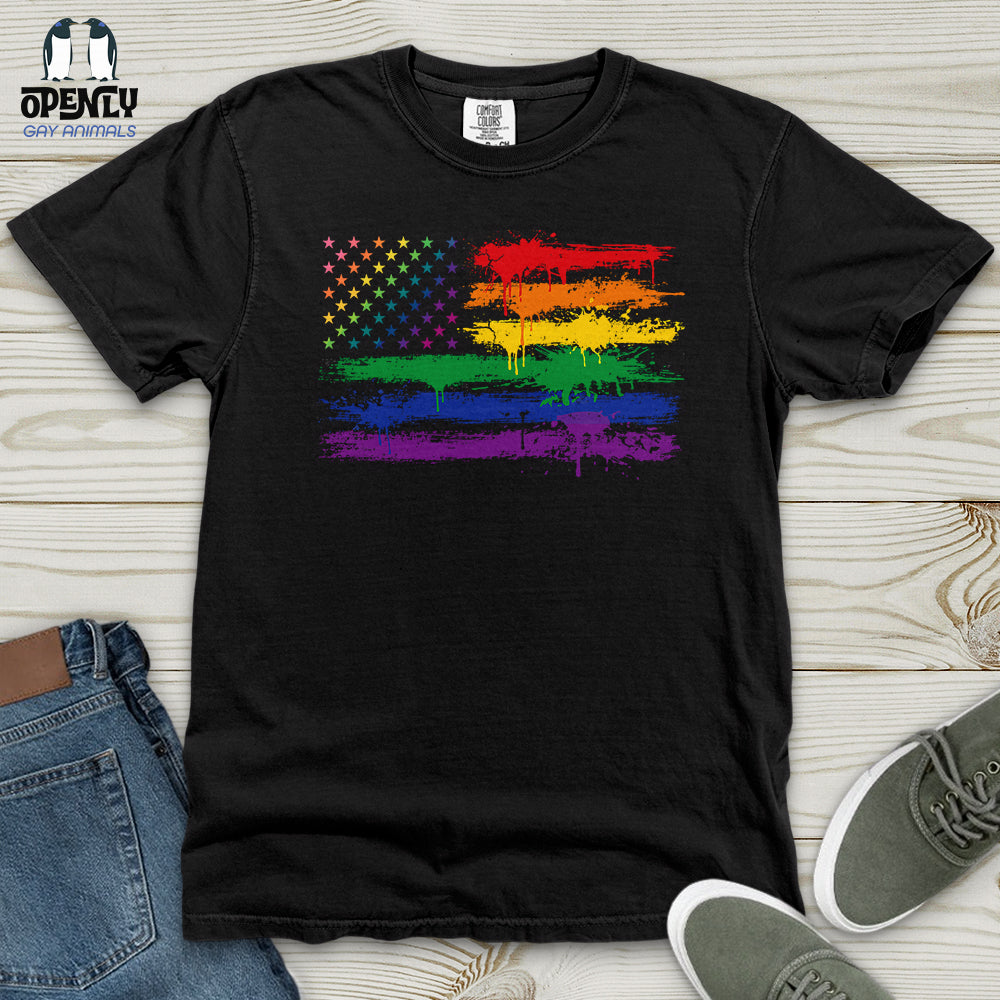 Gay Flag Heavy Cotton Comfort Colors Tee